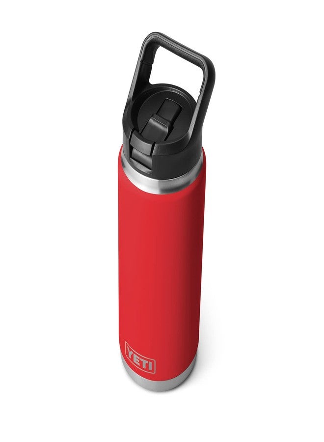 YETI Rambler 26 oz Bottle, Vacuum Insulated, Stainless Steel with Straw Cap, Rescue Red - Image 5